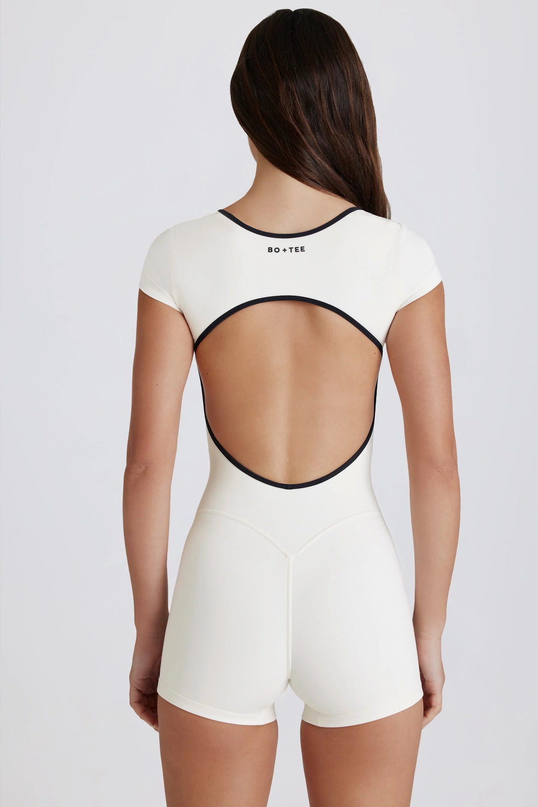 Open-Back Unitard in Coconut