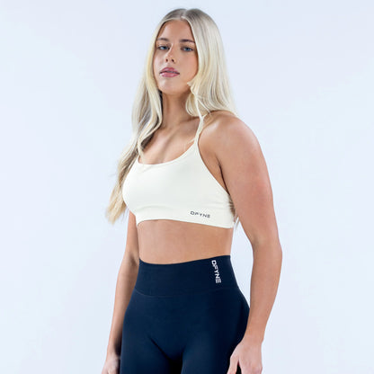 Dynamic Backless Sports Bra - White