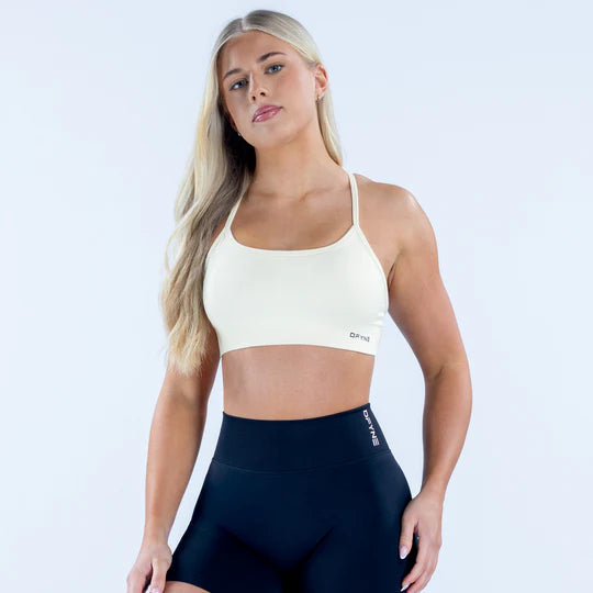 Dynamic Backless Sports Bra - White