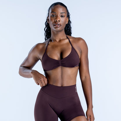 Impact Strappy Bra - Brown