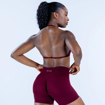 Impact Strappy Bra - Cherry Red