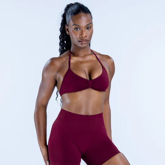 Impact Strappy Bra - Cherry Red