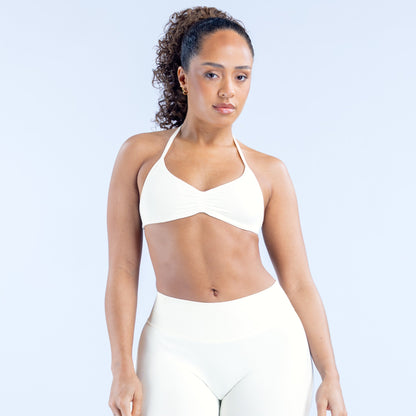 Impact Strappy Bra - White