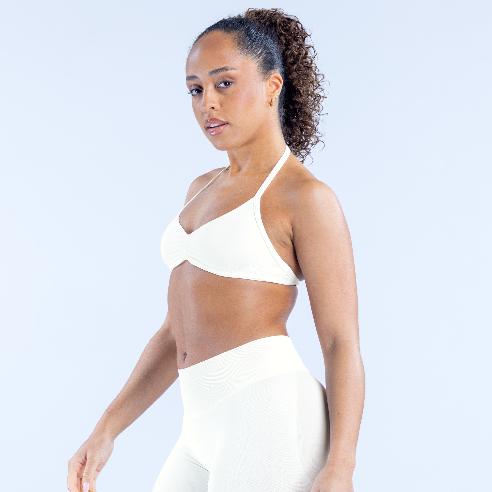 Impact Strappy Bra - White