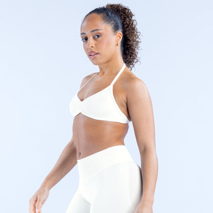 Impact Strappy Bra - White
